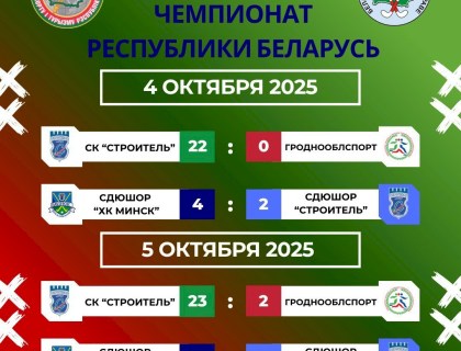 Результаты 4-го тура чемпионата Республики Беларусь 